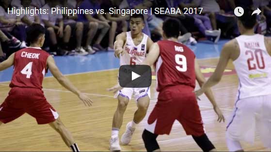 Gilas Pilipinas Vs Singapore SEABA Highlights Video Gilas Pilipinas