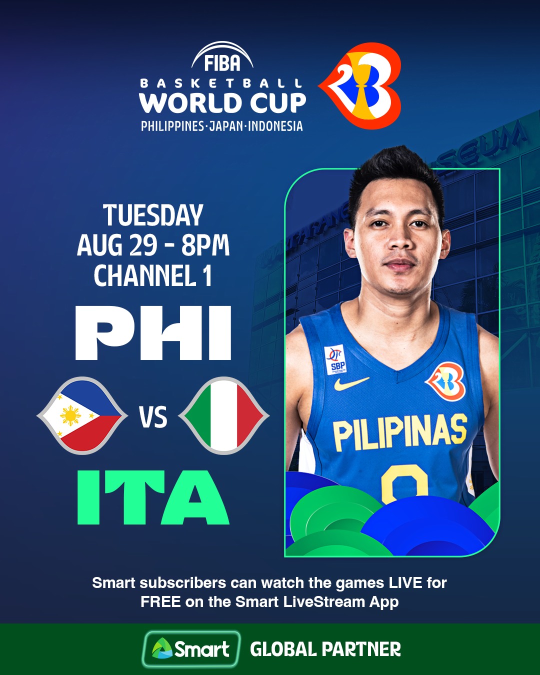 Gilas Pilipinas Vs Italy Fiba World Cup Gilas Pilipinas Basketball