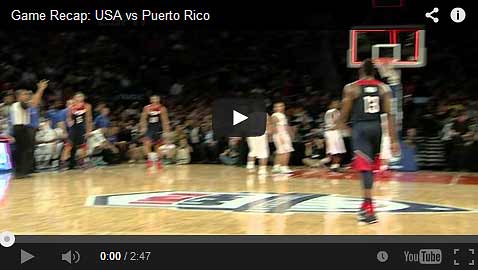 Team USA Vs Puerto Rico Highlights Video - Gilas Pilipinas Basketball