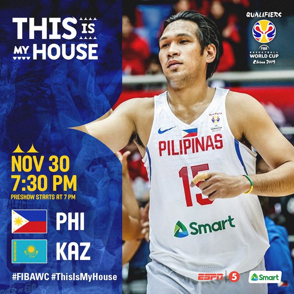 Gilas Pilipinas Vs Kazakhstan Fiba Qualifiers Livestreaming Gilas