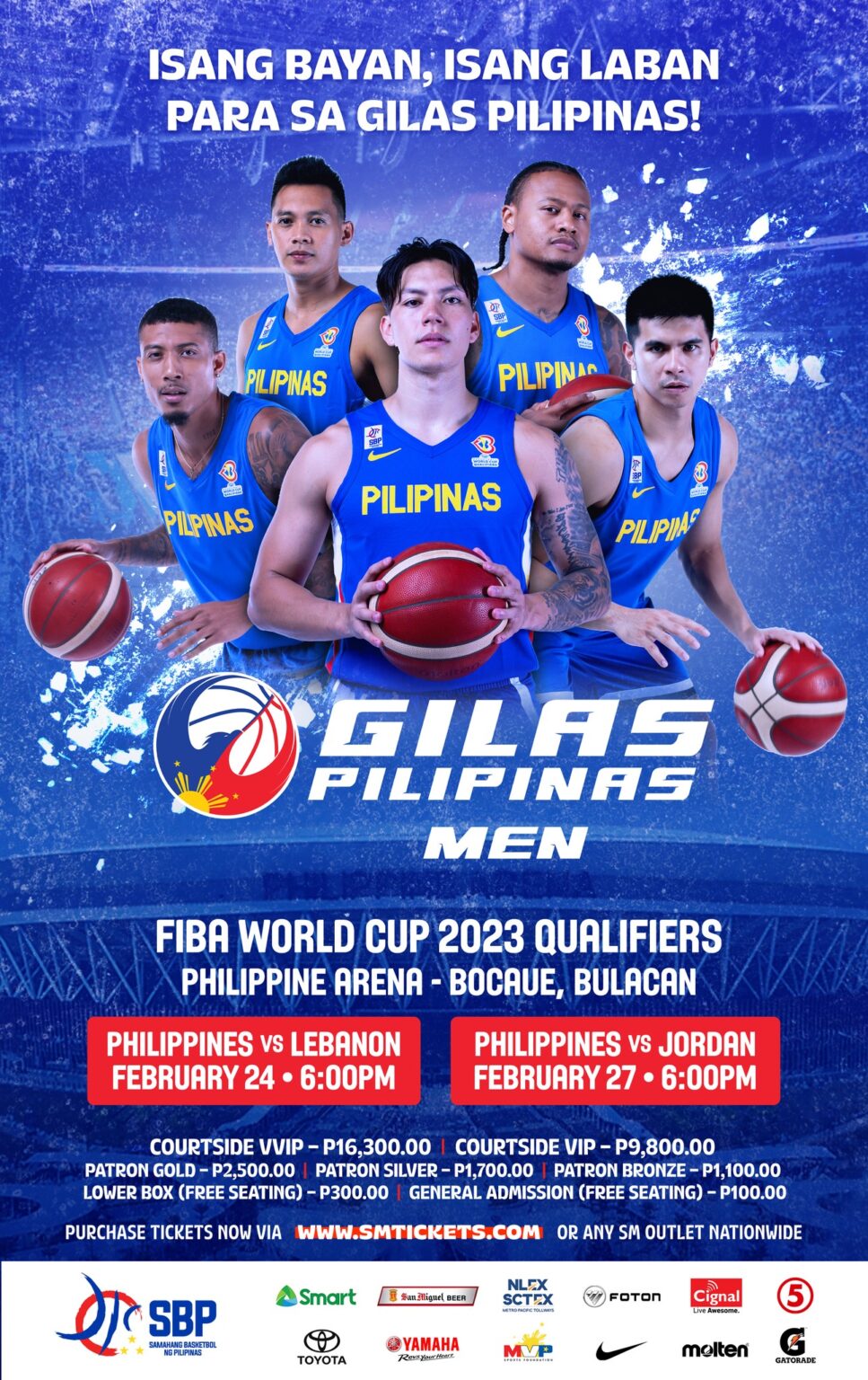 Gilas Pilipinas Schedule for 2023 SEA Games