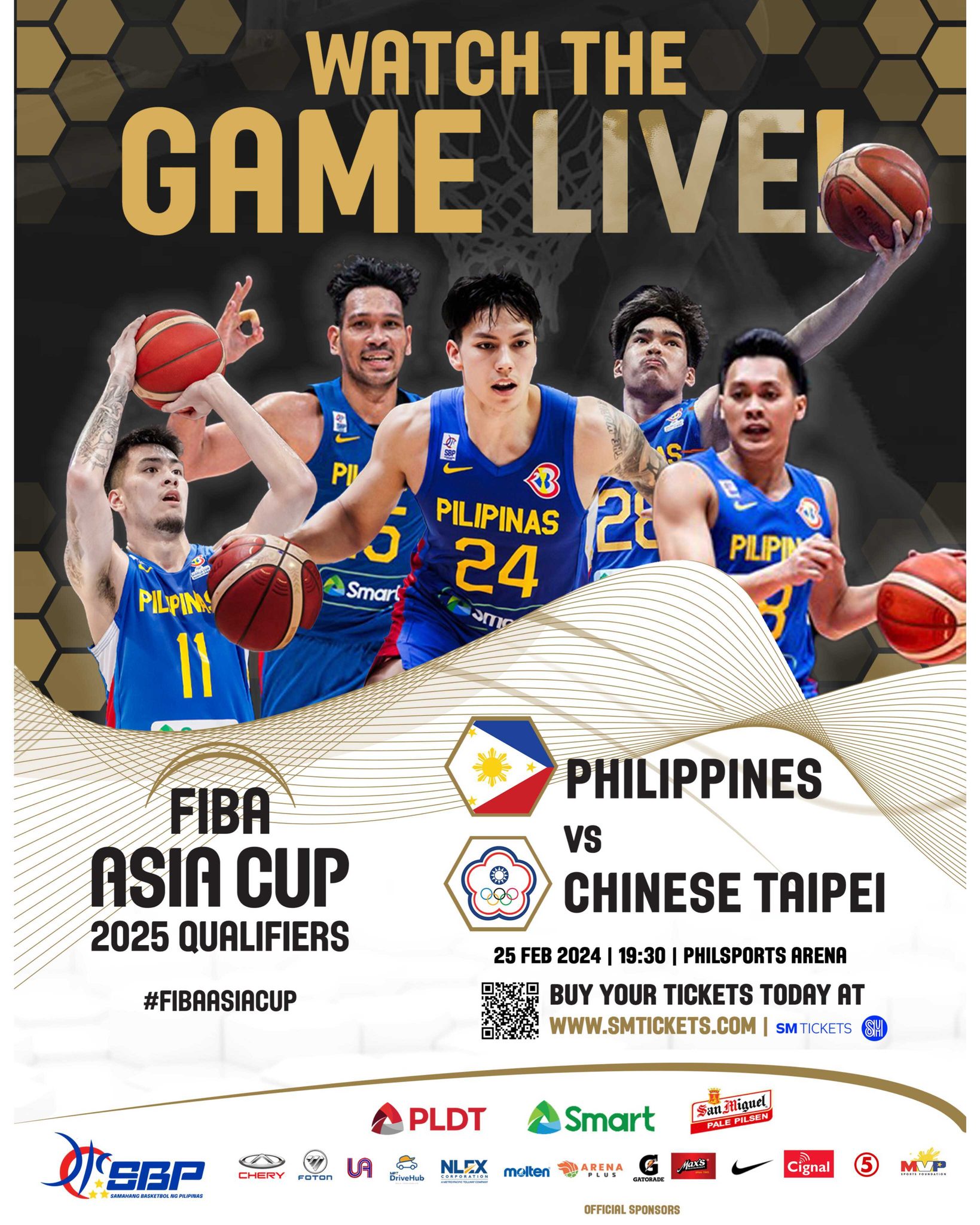 FIBA Asia Cup Qualifiers Gilas Pilipinas Vs Chinese Taipei Tickets   Gilas Pilipinas Vs Chinese Taipei Fiba Asia Cup Qualifiers Tickets 