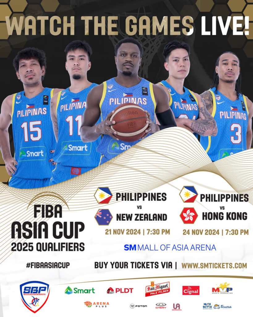 Gilas Pilipinas FIBA Asia Cup Qualifiers November 2024